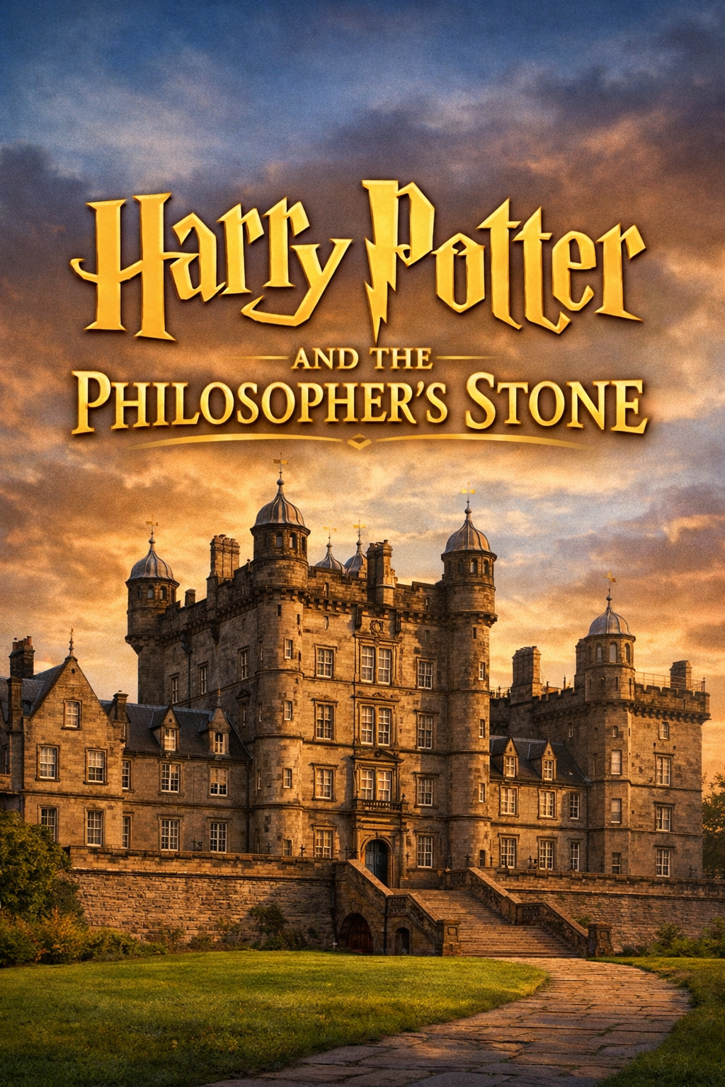 Shows an image of George Heriots with Harry Potter above it